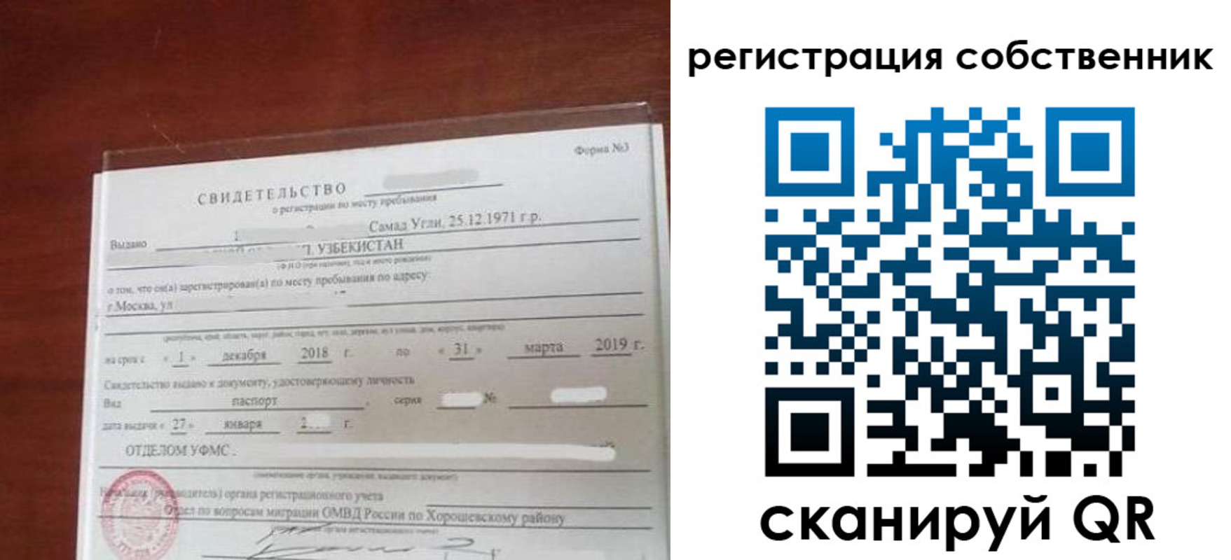 временная регистрация поиск в Щёлково